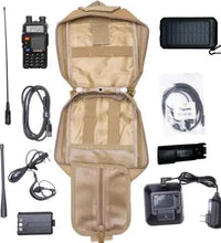 Radio Go Bag with Baofeng BF-F8HP, Portable Solar Charger & High-Power + Nagoya NA771