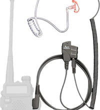 Covert One - Single Ear 3.5mm Headphones | Radio Earpiece | Tactical Headset | Ear Piece for Walkie-Talkie | Radio Ear Piece | Comfortable Molded Fit | 6 Ear Attachments (Straight Aux Fitting)