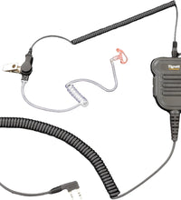 Covert One - Single Ear 3.5mm Headphones | Radio Earpiece | Tactical Headset | Ear Piece for Walkie-Talkie | Radio Ear Piece | Comfortable Molded Fit | 6 Ear Attachments (Straight Aux Fitting)