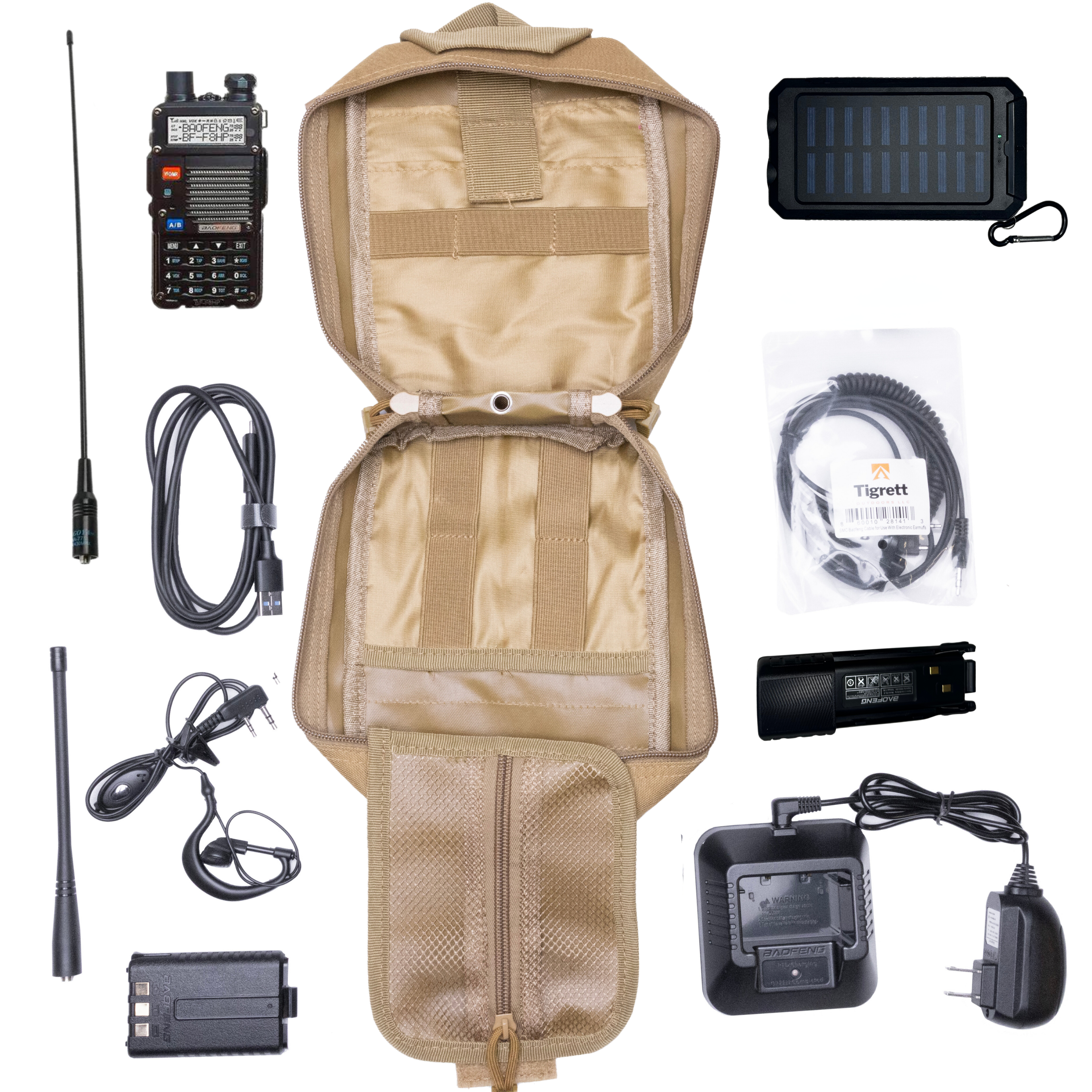 The Ultimate Survival Comms Kit: UV9R Radio, Solar Charger & Nagoya NA771