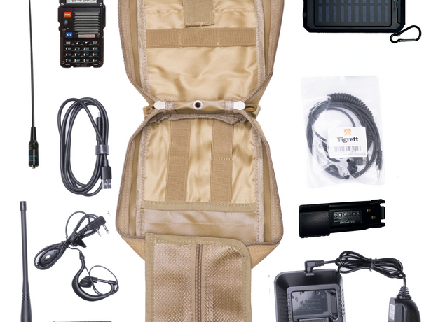 The Ultimate Survival Comms Kit: UV9R Radio, Solar Charger & Nagoya NA771