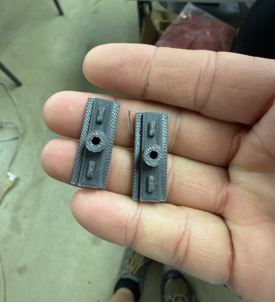 Mlock adapters for Earmuff Amp Style Earmuff brackets.