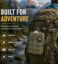 Ham Radio Go Bag (Just the Bag - No Gear) with Tear-Away Velcro Back - Molle Compatible, Multi-Pocket Design for Radios, Cables, and Gear