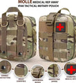 Ham Radio Go Bag with Tear-Away Velcro Back - Molle Compatible, Multi-Pocket Design for Radios, Cables, and Gear