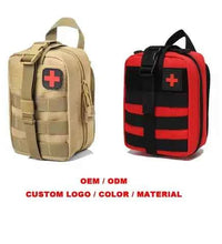 Ham Radio Go Bag with Tear-Away Velcro Back - Molle Compatible, Multi-Pocket Design for Radios, Cables, and Gear