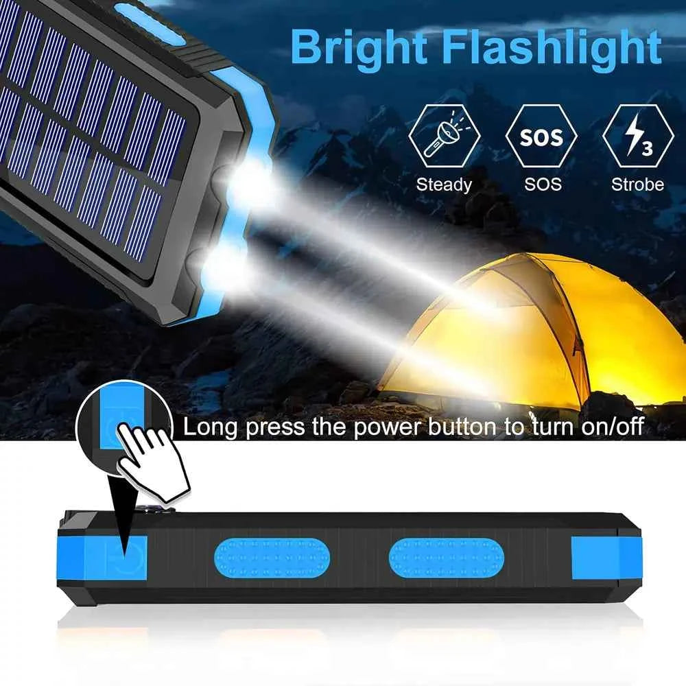 Solar USB Emergency Radio Charger for Go Bags - Green Solar Charger for Cell Phones, Ham Radios, Flashlights & More