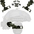 Walkers Razor Thin Earmuff Bracket for Arc Rail, Team Wendy, and M-lock Helmets— Green