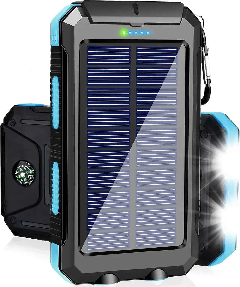 Solar USB Emergency Radio Charger for Go Bags - Green Solar Charger for Cell Phones, Ham Radios, Flashlights & More