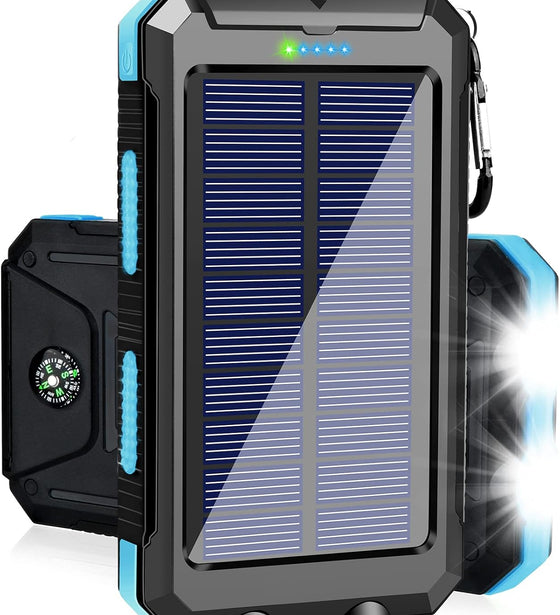 Solar USB Charger for Go Bags - Green Solar Charger for Cell Phones, Ham Radios, Flashlights & More