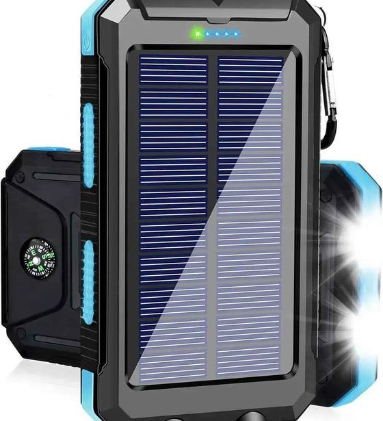 Solar USB Emergency Radio Charger for Go Bags - Green Solar Charger for Cell Phones, Ham Radios, Flashlights & More