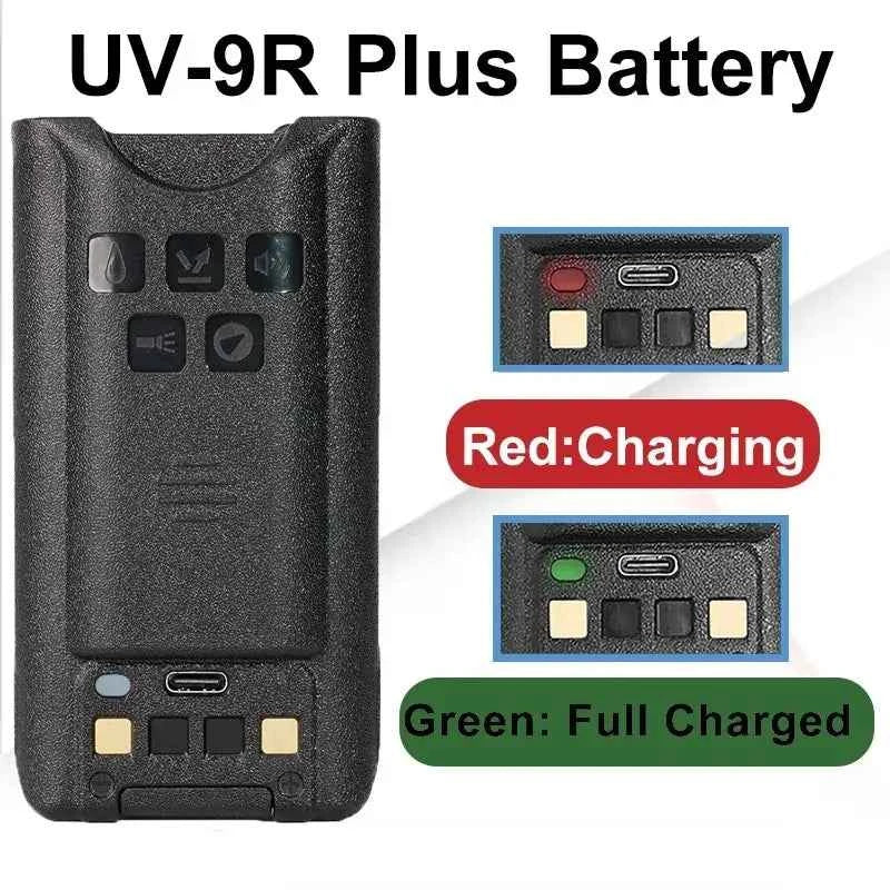 Baofeng UV-9R Battery - Rechargeable Li-ion Battery for UV-9R Plus, UV-9R Pro, UV-XR, UV-9G Walkie Talkie Series