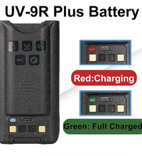 Baofeng UV-9R Pro Battery - Rechargeable Li-ion Battery for UV-9R Plus, UV-XR, UV-9G, and Waterproof Walkie Talkie Series