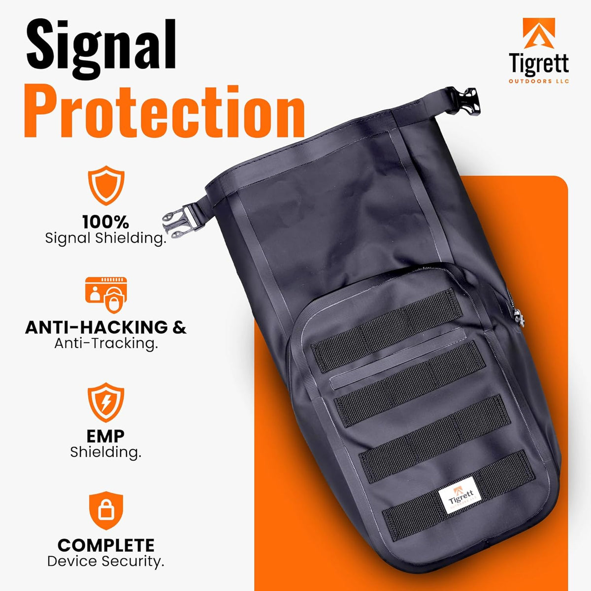 Dry Shield Faraday Bag for Protecting Electronics From EMP Blocks All Signals From Cell Phone Towers RFID and Radio Frequencies