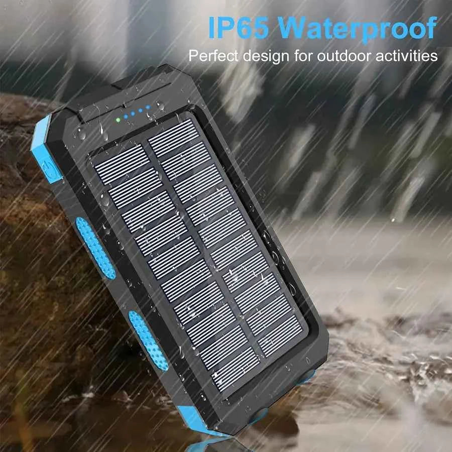 Solar USB Emergency Radio Charger for Go Bags - Green Solar Charger for Cell Phones, Ham Radios, Flashlights & More