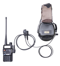 SMC (Shoot, Move, Communicate) Baofeng, Yaesu radios to Auxiliary Port for Electronic Earmuffs