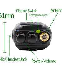 Anytone At-D878uvii Plus Digital Dmr Dual-Band Handheld Commercial Radio with Encryption Capabilities