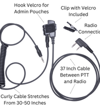 SMC (Shoot, Move, Communicate) Baofeng, Yaesu radios to Auxiliary Port for Electronic Earmuffs