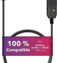 USB Charging Cable with LED Indicator for Baofeng UV5R Extended Batteries – Fast & Reliable Charging