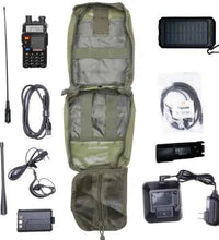 Radio Go Bag with Baofeng BF-F8HP, Portable Solar Charger & High-Power + Nagoya NA771