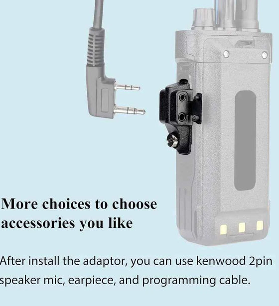 GP328Plus to Kenwood K1 2-PIN Audio Adapter for Clear Communication