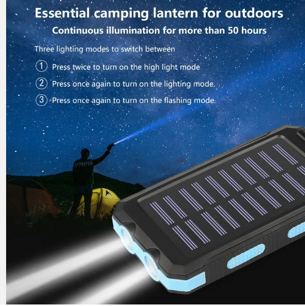 Solar USB Charger for Go Bags