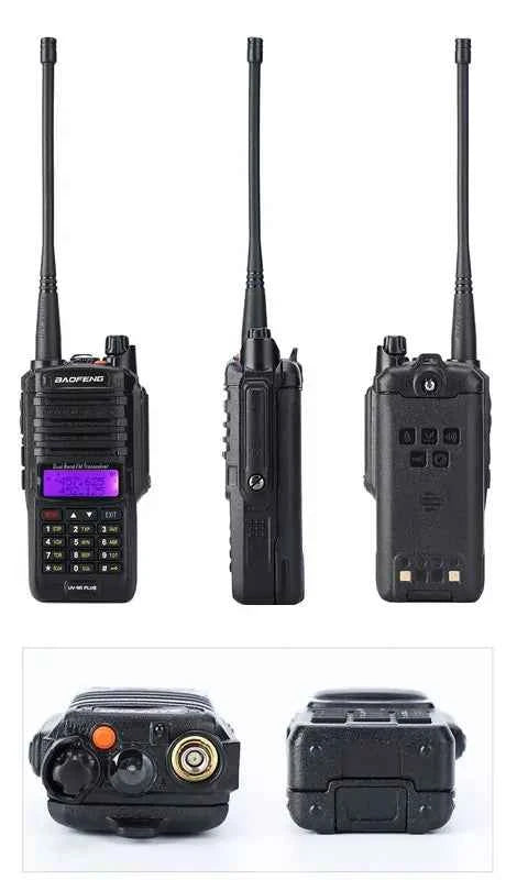 Walkie Talkie Transmisor UHF-VHF UV9R Plus Baofeng 1 Baofeng UV-9R Plus - Ideal IP67 Waterproof Ham Radio