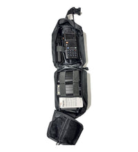 UV-5RM Solar Radio Go Bag Kit packed in Black MOLLE bag