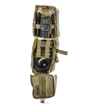 UV-5RM Vehicle Radio Go Bag Kit packed in Multicam MOLLE bag