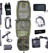 UV82L 8 Watt Radio Go Bag with Solar Charger Programmed Radio Bugout Kit