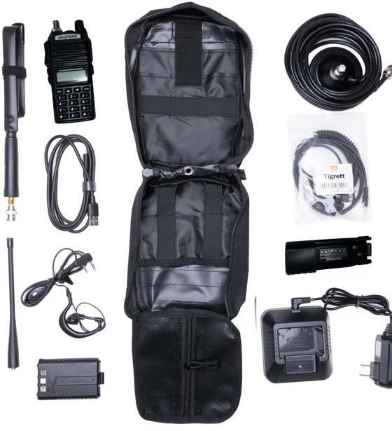 UV82L 8 Watt Vehicle Radio Go Bag for with Magnet Mount Antenna and UV82L Programmed Radio