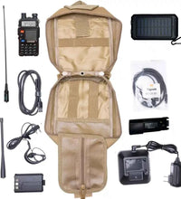 UV9R  Solar Radio Go Bag Kit Solar Charger and Programmed UV9R Bugout Kit with Nagoya NA771