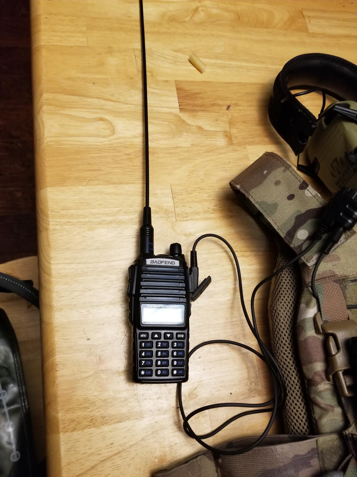 SMC cable (Shoot, Move, Communicate) Baofeng, Yaesu radios to Auxiliary Port for Electronic Earmuffs